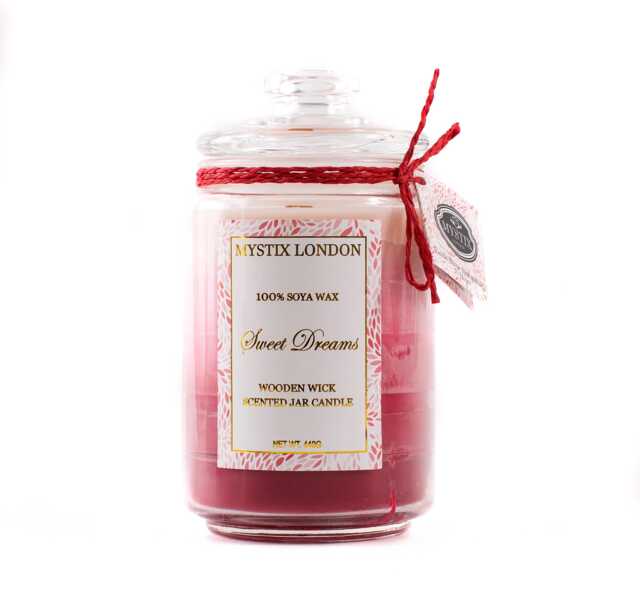 Mystix London Sweet Dreams Scented Jar Candle 440G - image 1