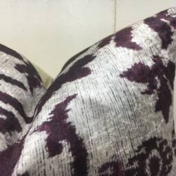 Silk Blend Ikat Pillow Cover - 16x16 - thumbnail 2