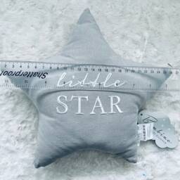 New Baby Gift - Little Star Shaped Personalised Cushion Nursery Decor Pillows Gifts For Newborn Shower - thumbnail 2