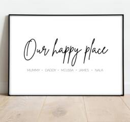 Personalised Family Home Print - New Print Wall Art Moving Gift Sweet Home Quote New - thumbnail 1