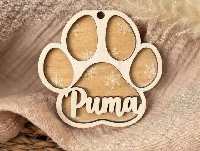 Personalized Christmas Ball, Decorations, Wooden Pendant, Tree Gifts For Children - image 1