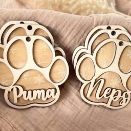 Personalized Christmas Ball, Decorations, Wooden Pendant, Tree Gifts For Children - thumbnail 2