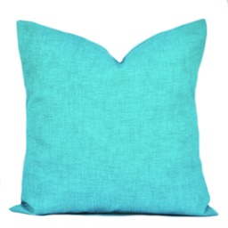 Two High Quality Outdoor Pillow Covers, Palm Tree Pillow, Turquoise Pillow, Decorative Throw Charcoal Grey Pillow - thumbnail 4