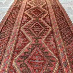 Collectors Piece 2'10x13'4 Moshvani Wool Runner Rug - Hand-Knotted Turkish , Moroccan Afghan Oriental Design Boho , Home Deco - thumbnail 4