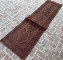 Collectors Piece 2'10x13'4 Moshvani Wool Runner Rug - Hand-Knotted Turkish , Moroccan Afghan Oriental Design Boho , Home Deco - thumbnail 1