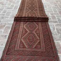 Collectors Piece 2'10x13'4 Moshvani Wool Runner Rug - Hand-Knotted Turkish , Moroccan Afghan Oriental Design Boho , Home Deco - thumbnail 3