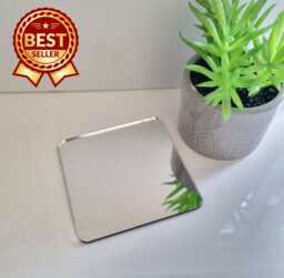 Modern Square Acrylic Mirror Indoor/Outdoor Safe, Custom Options