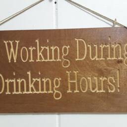 Custom Carved Wood Sign Rustic Personalized Plaque - 10x5 Inches - thumbnail 4