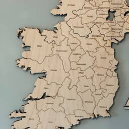 United Kingdom & Ireland Map, Wooden Uk&i Wood Wall Art - thumbnail 3