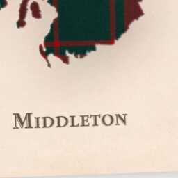Clan Middleton Scottish Tartan Map - Of Scotland Family Wall Decor, Ready To Hang - thumbnail 4