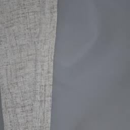 100 % Blackout Extra Long Faux Linen Curtains With Rubber Backing. Beige Cream Custom Made 16-20 Feet Length 2 Story Great Room - thumbnail 2