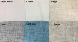 100 % Blackout Extra Long Faux Linen Curtains With Rubber Backing. Beige Cream Custom Made 16-20 Feet Length 2 Story Great Room - thumbnail 1