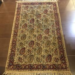 Handmade Cotton Rug Indian Kalamkari Block Print - 150 X 90 cms - thumbnail 4