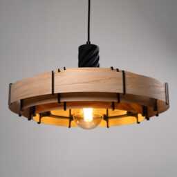 Wood Pendant Light, Mid Century Modern, Handmade Lamp, Ceiling Chandelier Lighting, Scandinavian Pendant Lamp, Lamp Shade, Arte, Creal - thumbnail 2