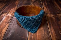 Chunky Thunder Blue Cozy Newborn Baby Blanket Photo Prop