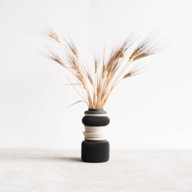 Modular Nu Vase Grey - Perfect For Dried Or Fresh Flowers Perfect Gift Your Loved Ones - image 1