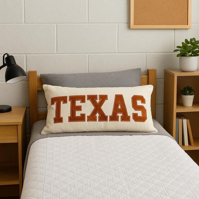 Custom College Name Throw Pillows, Graduation Gift For Daughter. Teen Bedroom Decor - image 1