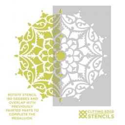 Estella Mandala Wall Stencil - Mandala Wall Stencil Large For Painting On Wood Better Than Decals - thumbnail 4