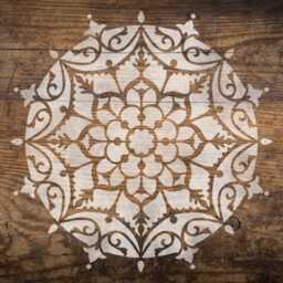 Estella Mandala Wall Stencil - Mandala Wall Stencil Large For Painting On Wood Better Than Decals - thumbnail 2