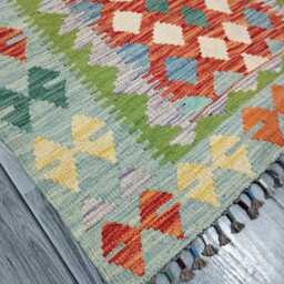 Kilim Rug Multicolour, Handmade Artisan Afghan Turkish Scandinavian Navajo Bohemian Flatweave Wool Multicolour 123x86 cm - thumbnail 2