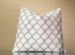 Kravet Mineral Kashmira Pillow Cover - Fabric Both Sides Customize Your Pillow Size During Checkout - thumbnail 1