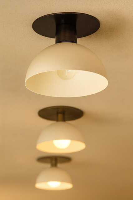 Modern Brass & White Flush Mount Ceiling Light , Mid Century Sputnik Chandelier Fixture - image 1