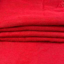 Handmade Red Yak Wool Blend Blanket King Size Meditation Throw - thumbnail 2