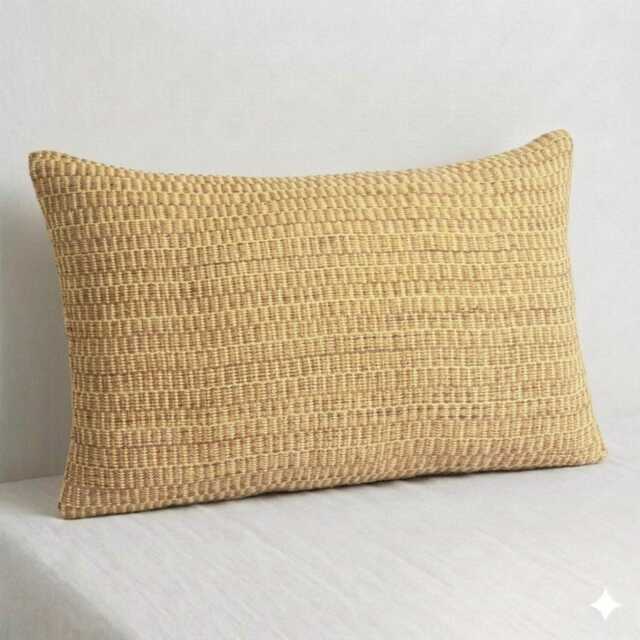 Handwoven Karen Hill Tribe Pillow Cover, Tribal Lumbar Cushion, 12x20 - image 1