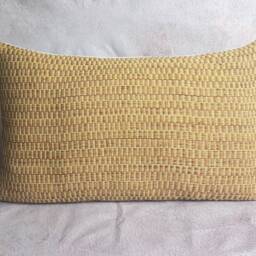 Handwoven Karen Hill Tribe Pillow Cover, Tribal Lumbar Cushion, 12x20 - thumbnail 3