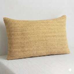 Handwoven Karen Hill Tribe Pillow Cover, Tribal Lumbar Cushion, 12x20 - thumbnail 1