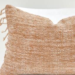 Brown Tribal Hemp Hand Woven Natural Dye Color Pillow Cover - thumbnail 2
