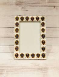 Purple Heart Postage Stamp Frame - Holds 4x6 Photo