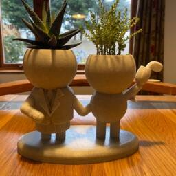 "Wedding Gift Succulent Planter Airplant Holder ""Wee Jimmy Aff Tae The Chapel" - thumbnail 2