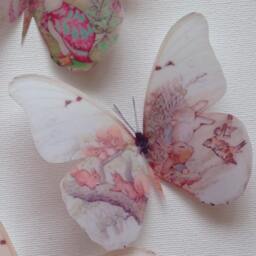 Beatrix Potter Butterfly Wall Decals 3D Nursery Decor - Set Of 4 - thumbnail 3