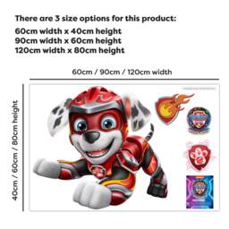Paw Patrol Wall Sticker - The Mighty Movie Marshall Decal - thumbnail 2