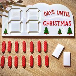 3D Printed Christmas Countdown Decoration Seasonal Ornament - thumbnail 2