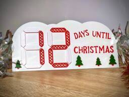 3D Printed Christmas Countdown Decoration Seasonal Ornament - thumbnail 1