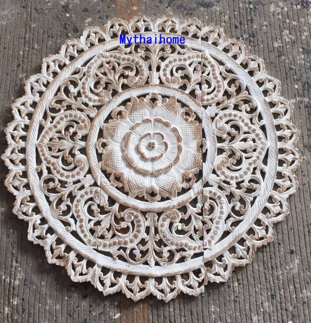 Round White Decorative Bed Headboard 35 - image 1