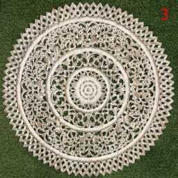 Round White Decorative Bed Headboard 35 - thumbnail 2
