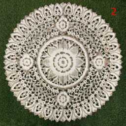 Round White Decorative Bed Headboard 35 - thumbnail 4