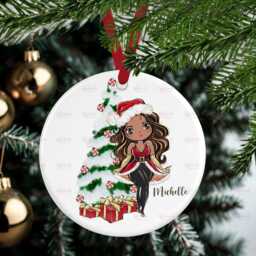 Personalised Christmas Decoration - Sister Gift Custom Bauble Stocking Filler Eve Box