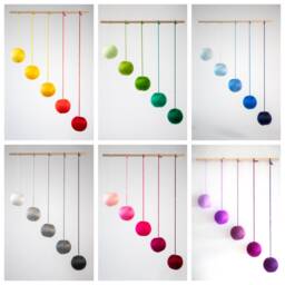 Montessori Mobile Set Of 3 - Munari, Gobbi, Octahedron & Dancers For Newborn Visual Development Nursery Decor - thumbnail 2