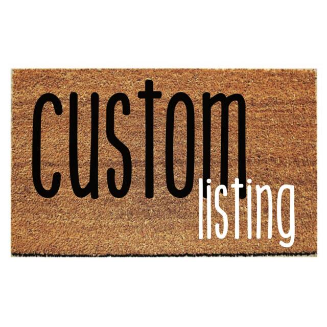 Custom Doormat - Customized Listing - image 1