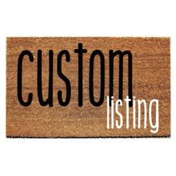 Custom Doormat - Customized Listing - thumbnail 1