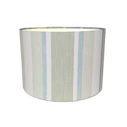Lampshades in Laura Ashley Awning Stripe Pistachio Duck Egg Fabric Handmade Free Delivery - thumbnail 1