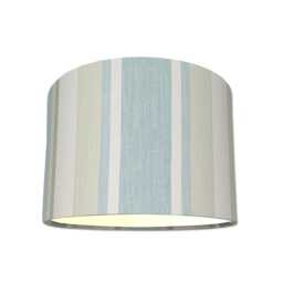 Lampshades in Laura Ashley Awning Stripe Pistachio Duck Egg Fabric Handmade Free Delivery - thumbnail 2