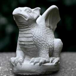 Stone Dragon Sculpture Outdoor Griffin Statue Concrete Animal Figurine Wildlife Ornament Handmade Decor Griffin Lover Gift Garden Art - thumbnail 4