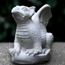 Stone Dragon Sculpture Outdoor Griffin Statue Concrete Animal Figurine Wildlife Ornament Handmade Decor Griffin Lover Gift Garden Art - thumbnail 3