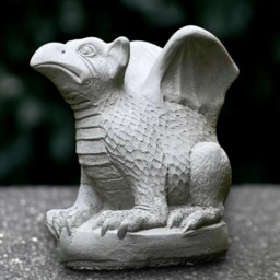 Stone Dragon Sculpture Outdoor Griffin Statue Concrete Animal Figurine Wildlife Ornament Handmade Decor Griffin Lover Gift Garden Art - thumbnail 1