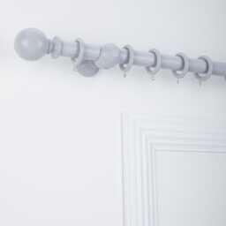 Wood Curtain Pole Kit With Craft Ball Finial, Dia. 35mm - thumbnail 2